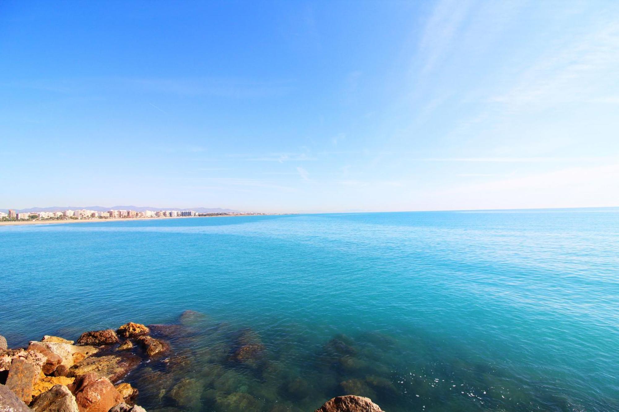 Global Properties, Apartamento Con Terraza E Increibles Vistas Al Mar Sagunto Eksteriør bilde