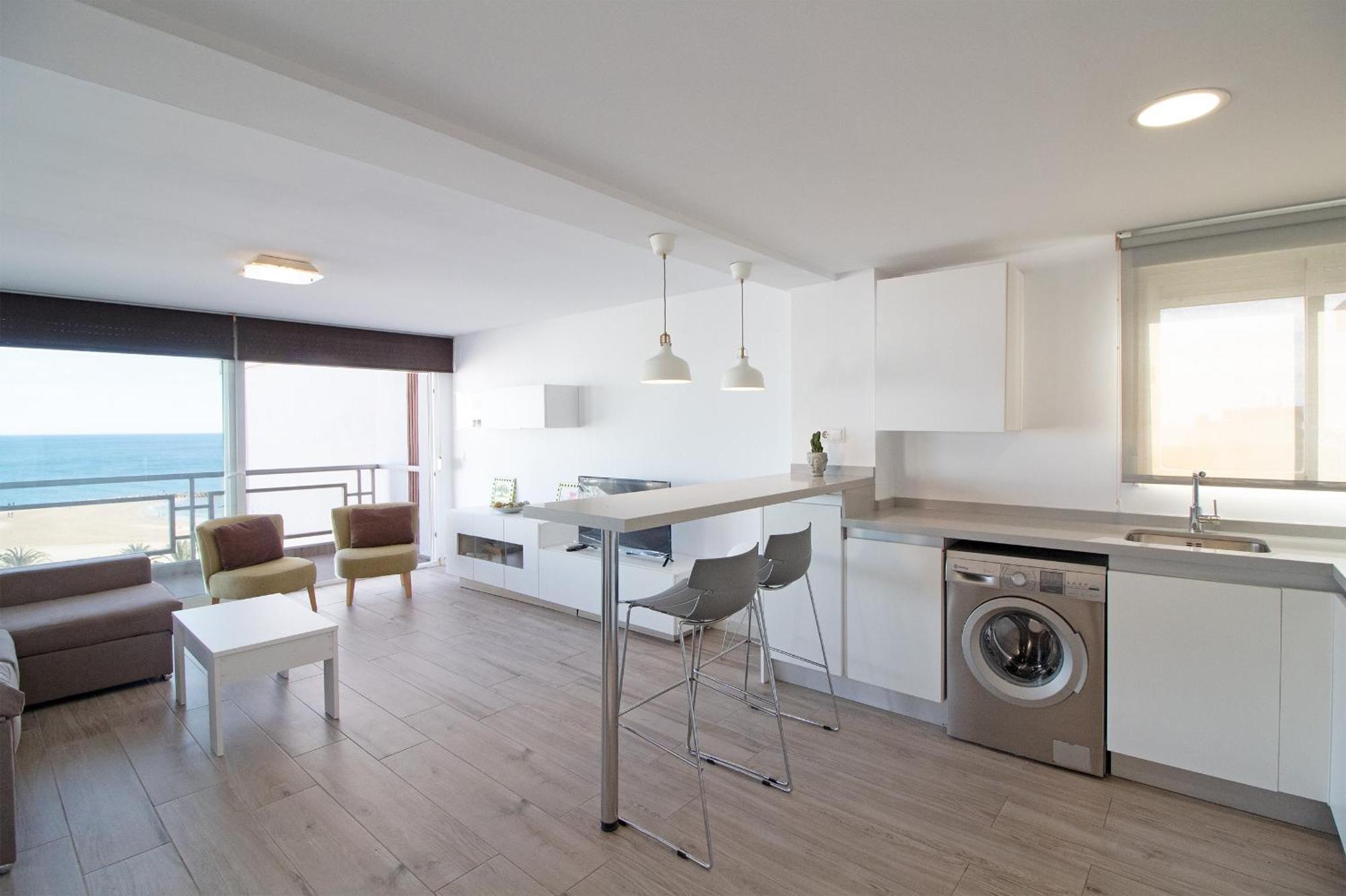 Global Properties, Apartamento Con Terraza E Increibles Vistas Al Mar Sagunto Eksteriør bilde