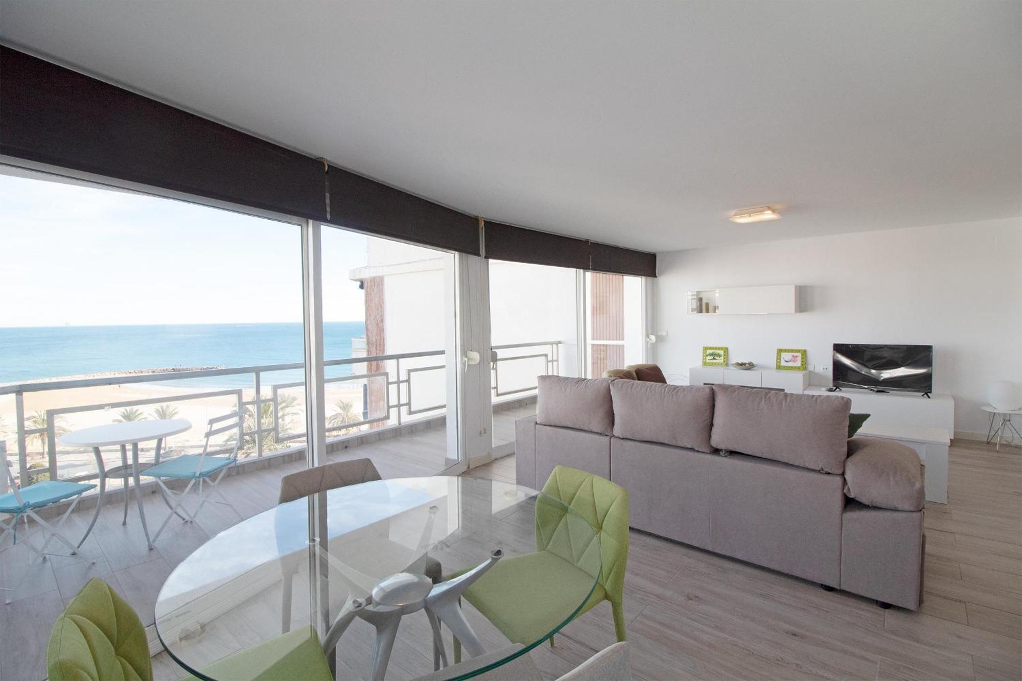 Global Properties, Apartamento Con Terraza E Increibles Vistas Al Mar Sagunto Eksteriør bilde