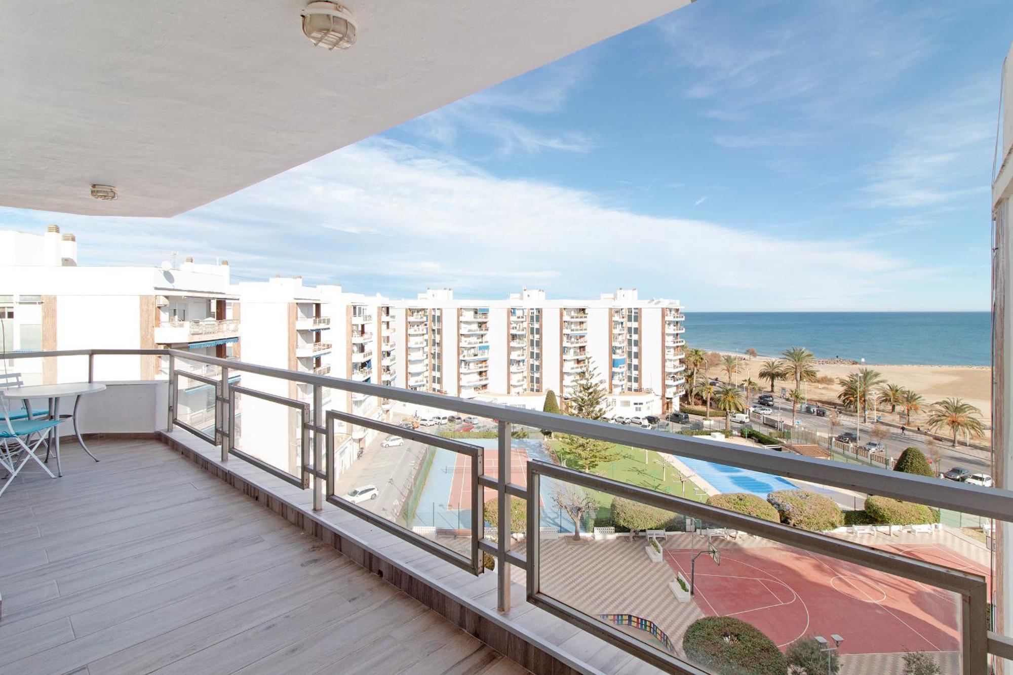 Global Properties, Apartamento Con Terraza E Increibles Vistas Al Mar Sagunto Eksteriør bilde